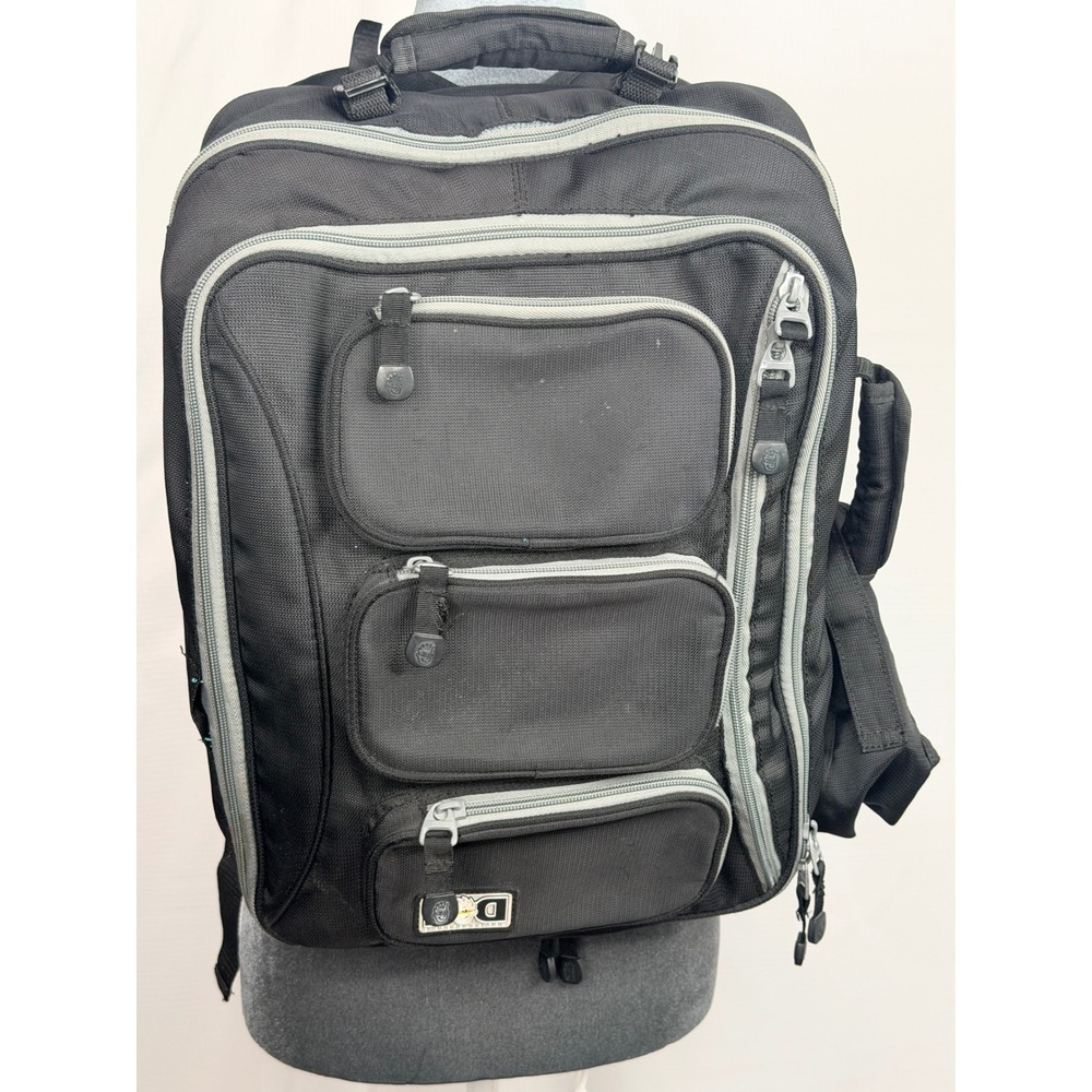 Diaper Dude Dad Diaper Bag Backpack Black Changing Pad Multi Pocket Travel